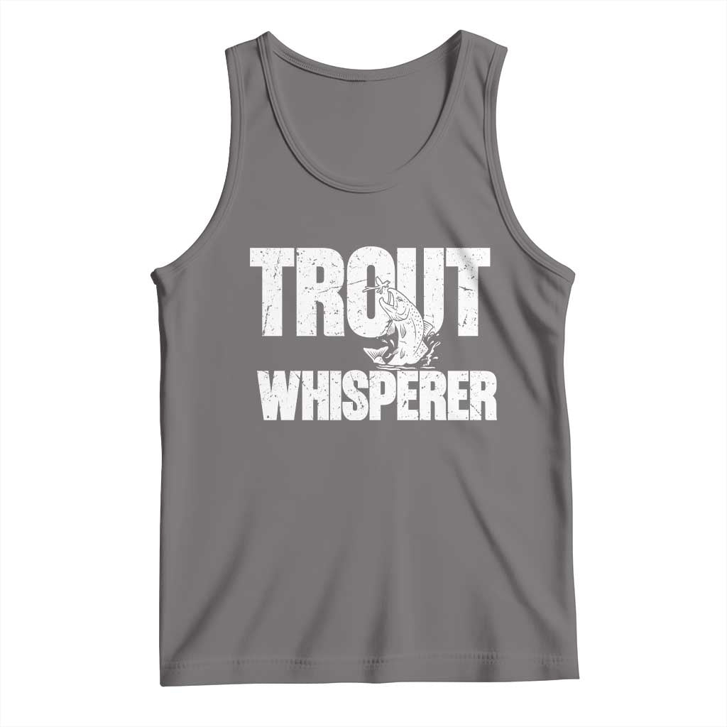 Trout Fishing Tank Top Funny Fishing Fisherman Trout Whisperer Gift - Wonder Print Shop