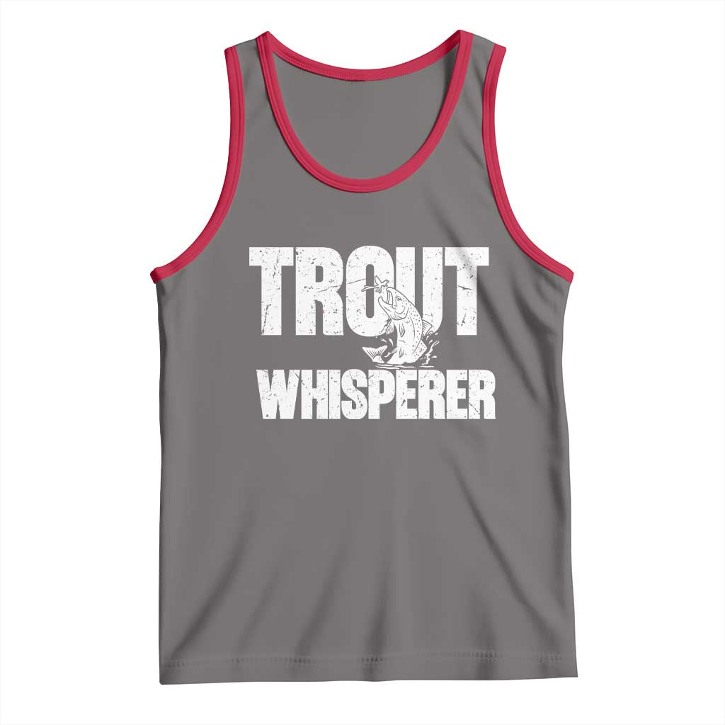 Trout Fishing Tank Top Funny Fishing Fisherman Trout Whisperer Gift - Wonder Print Shop
