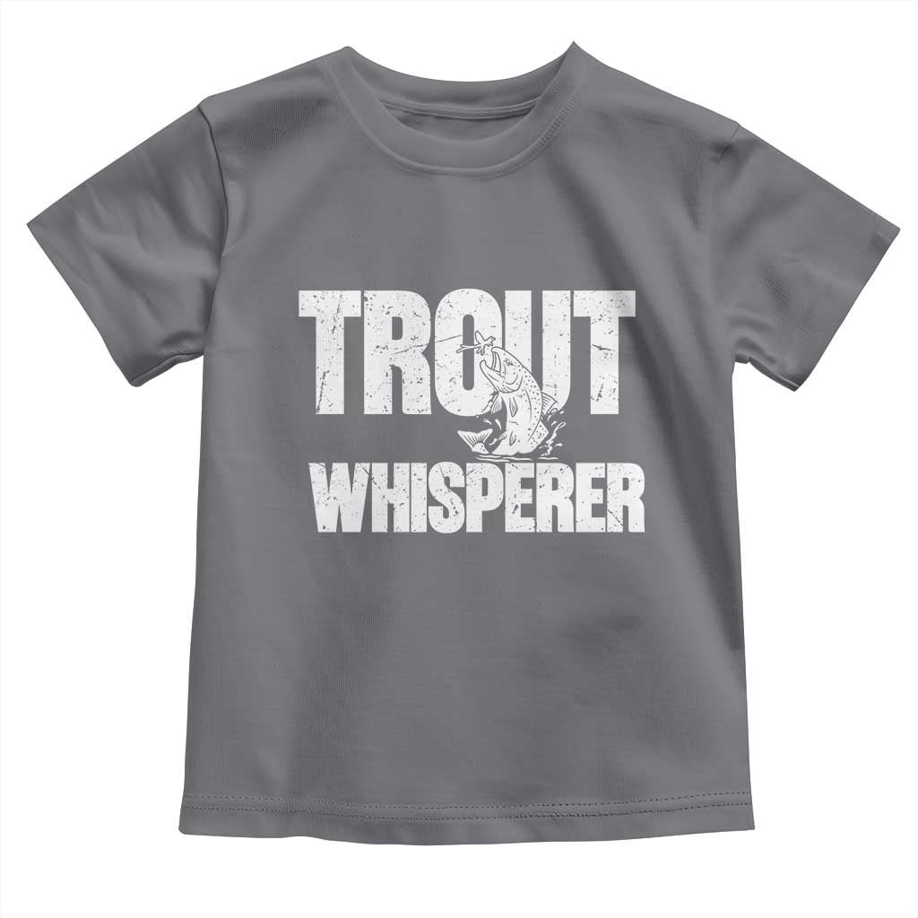 Trout Fishing Toddler T Shirt Funny Fishing Fisherman Trout Whisperer Gift - Wonder Print Shop
