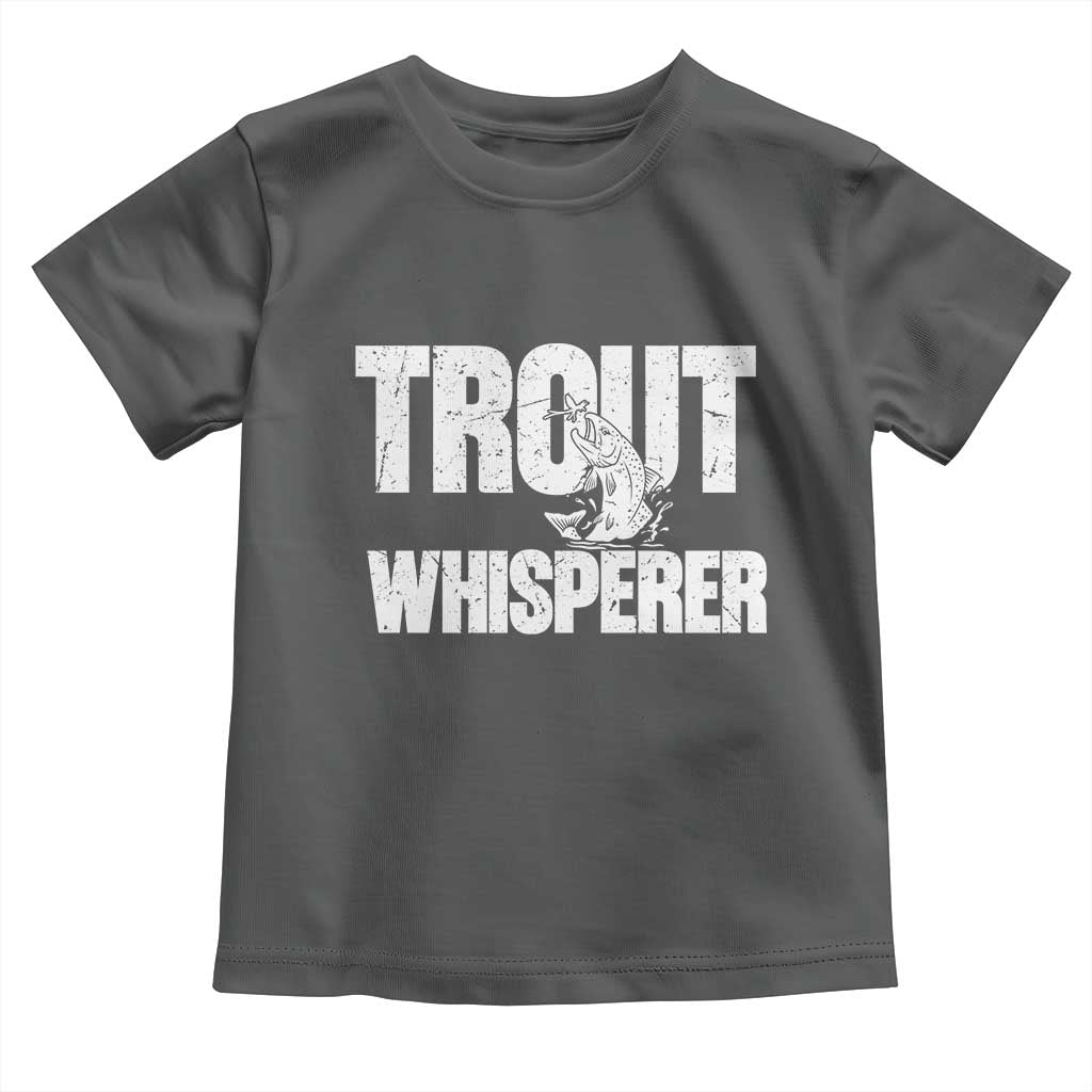 Trout Fishing Toddler T Shirt Funny Fishing Fisherman Trout Whisperer Gift - Wonder Print Shop