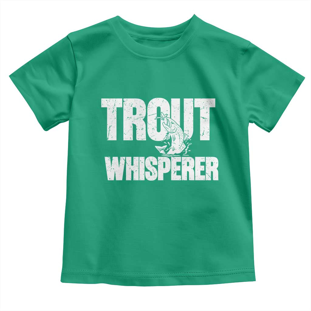 Trout Fishing Toddler T Shirt Funny Fishing Fisherman Trout Whisperer Gift - Wonder Print Shop