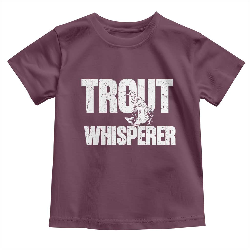 Trout Fishing Toddler T Shirt Funny Fishing Fisherman Trout Whisperer Gift - Wonder Print Shop