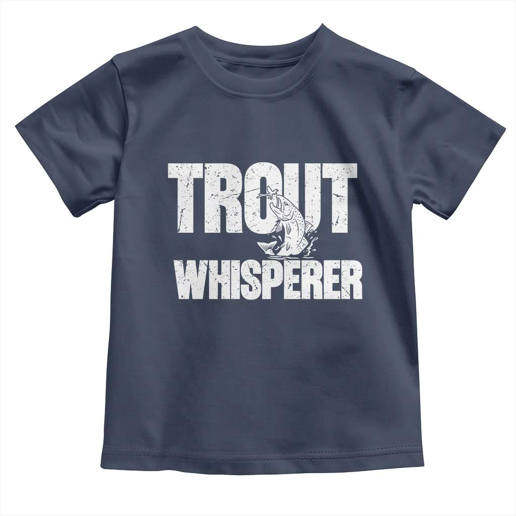Trout Fishing Toddler T Shirt Funny Fishing Fisherman Trout Whisperer Gift - Wonder Print Shop
