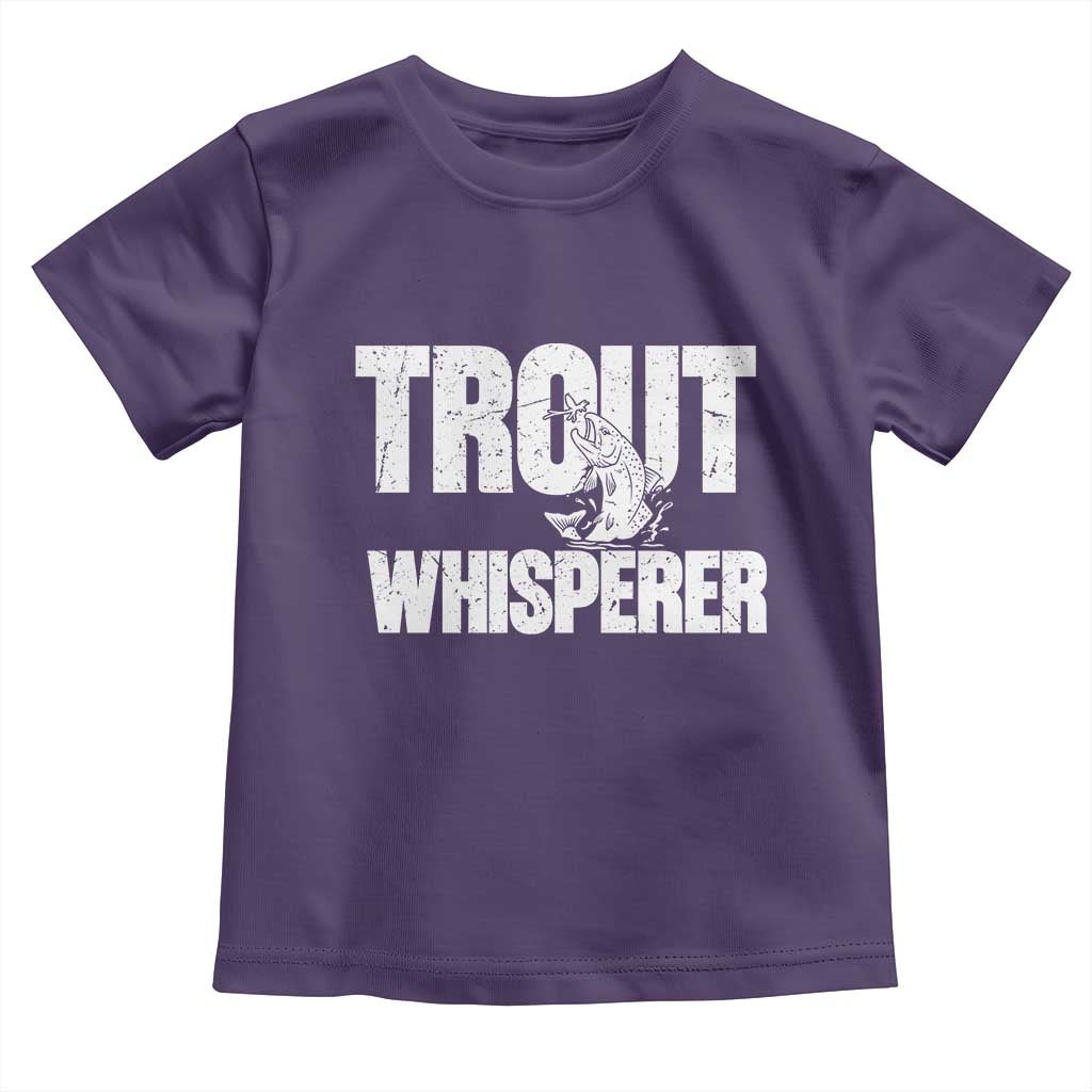 Trout Fishing Toddler T Shirt Funny Fishing Fisherman Trout Whisperer Gift - Wonder Print Shop