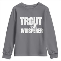 Trout Fishing Youth Sweatshirt Funny Fishing Fisherman Trout Whisperer Gift - Wonder Print Shop