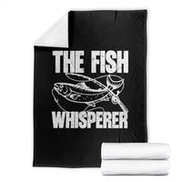 Funny Fishing Throw Blanket The Fish Whisperer Lake Life Gift For Fishermen Dads - Wonder Print Shop