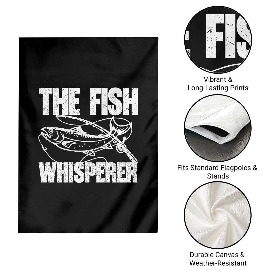 Funny Fishing Garden Flag The Fish Whisperer Lake Life Gift For Fishermen Dads - Wonder Print Shop