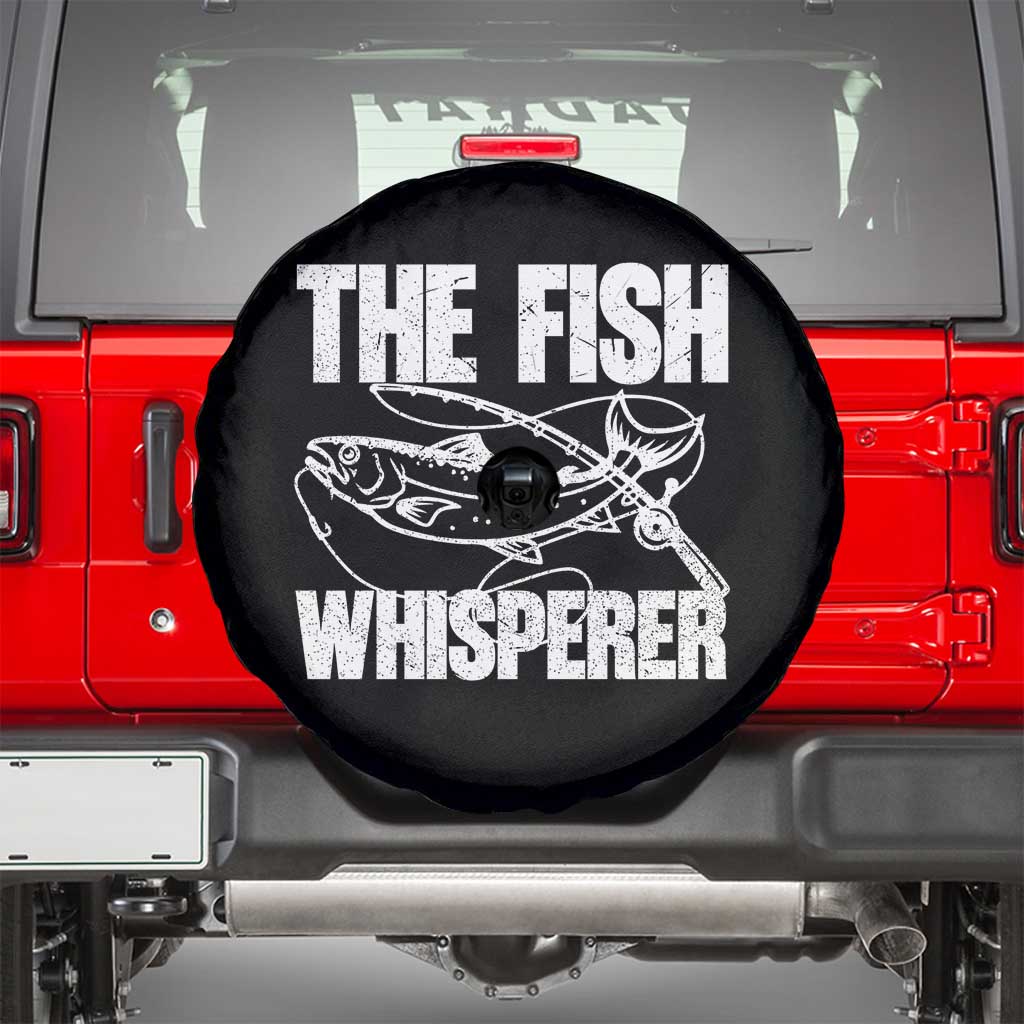 Funny Fishing Spare Tire Cover The Fish Whisperer Lake Life Gift For Fishermen Dads - Wonder Print Shop