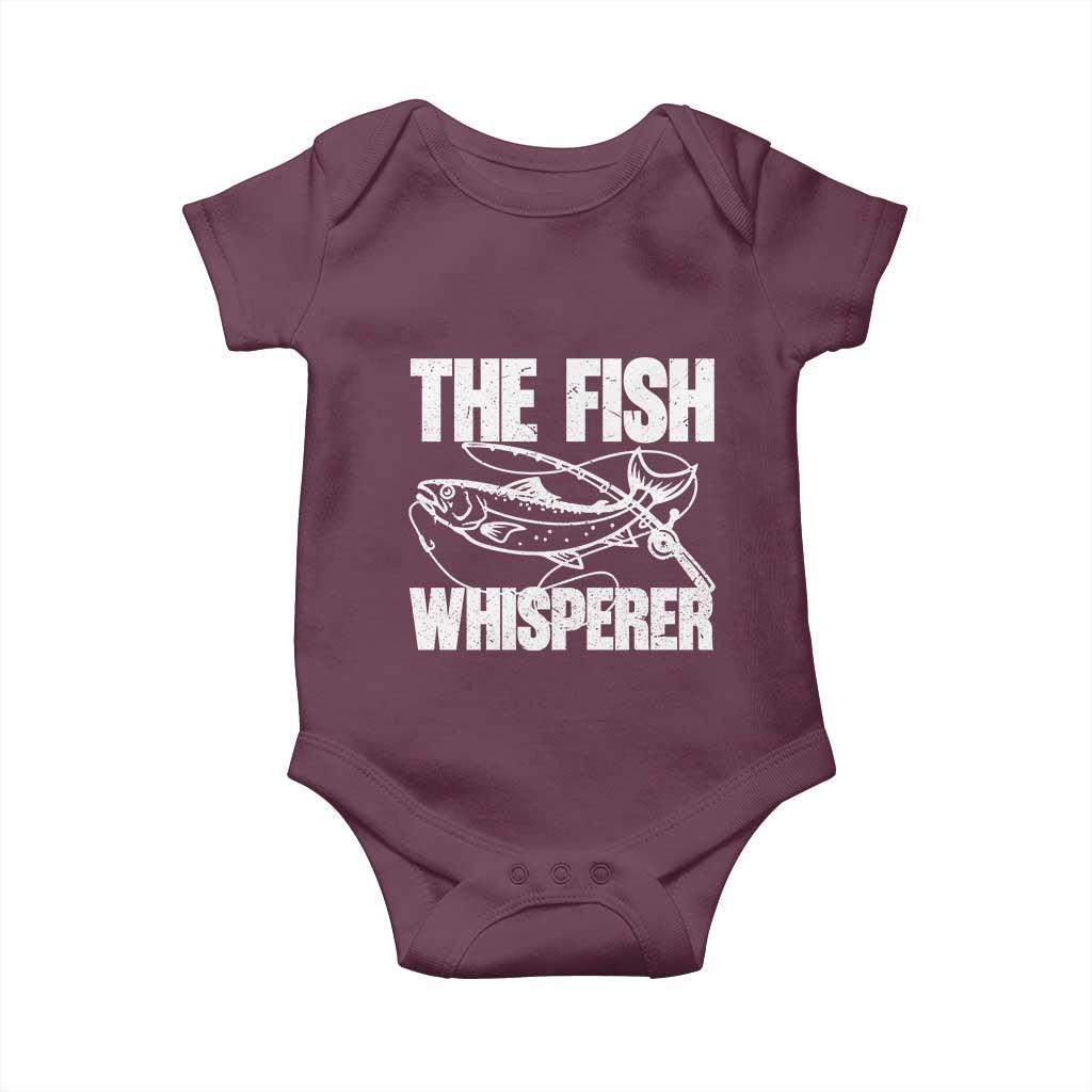 Funny Fishing Baby Onesie The Fish Whisperer Lake Life Gift For Fishermen Dads - Wonder Print Shop