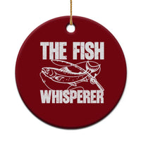 Funny Fishing Ceramic Ornament The Fish Whisperer Lake Life Gift For Fishermen Dads - Wonder Print Shop