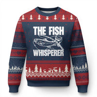 Funny Fishing Ugly Christmas Sweater The Fish Whisperer Lake Life Gift For Fishermen Dads - Wonder Print Shop