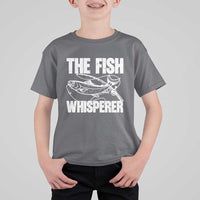 Funny Fishing T Shirt For Kid The Fish Whisperer Lake Life Gift For Fishermen Dads - Wonder Print Shop