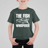 Funny Fishing T Shirt For Kid The Fish Whisperer Lake Life Gift For Fishermen Dads - Wonder Print Shop