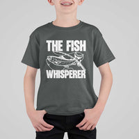 Funny Fishing T Shirt For Kid The Fish Whisperer Lake Life Gift For Fishermen Dads - Wonder Print Shop