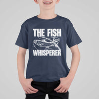 Funny Fishing T Shirt For Kid The Fish Whisperer Lake Life Gift For Fishermen Dads - Wonder Print Shop