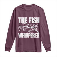 Funny Fishing Long Sleeve Shirt The Fish Whisperer Lake Life Gift For Fishermen Dads - Wonder Print Shop