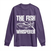 Funny Fishing Long Sleeve Shirt The Fish Whisperer Lake Life Gift For Fishermen Dads - Wonder Print Shop
