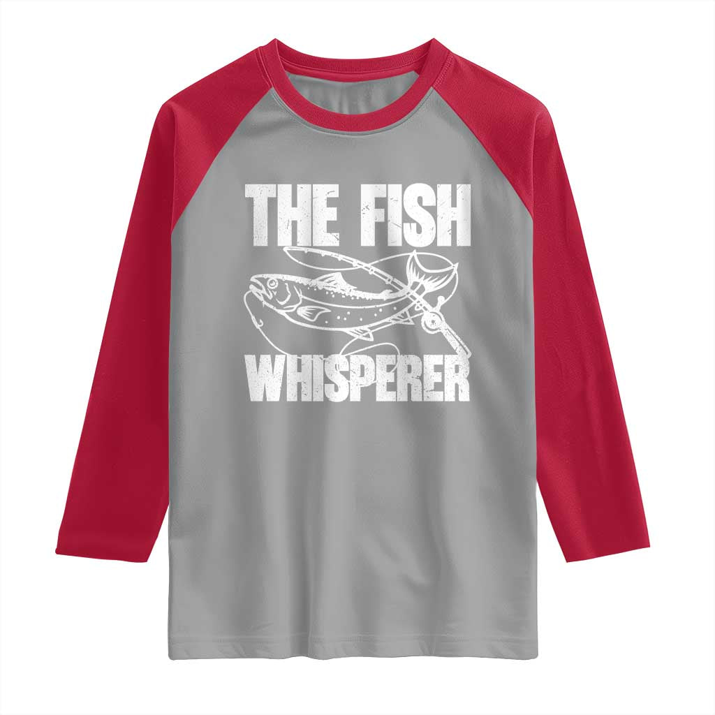 Funny Fishing Raglan Shirt The Fish Whisperer Lake Life Gift For Fishermen Dads - Wonder Print Shop