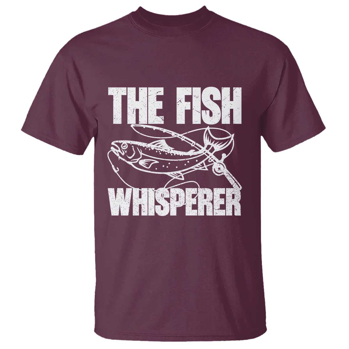 Funny Fishing T Shirt The Fish Whisperer Lake Life Gift For Fishermen Dads - Wonder Print Shop