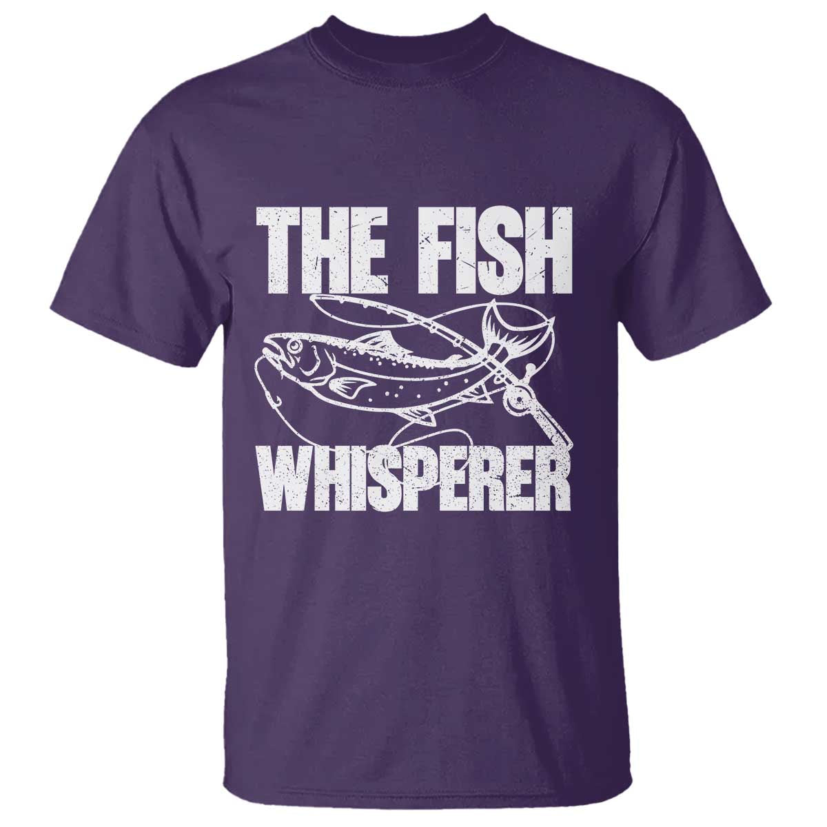 Funny Fishing T Shirt The Fish Whisperer Lake Life Gift For Fishermen Dads - Wonder Print Shop