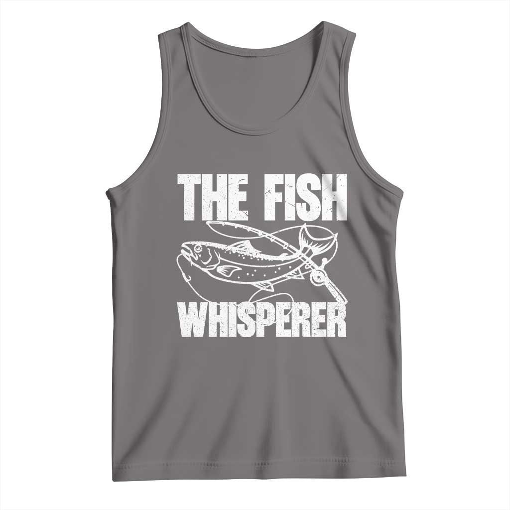 Funny Fishing Tank Top The Fish Whisperer Lake Life Gift For Fishermen Dads - Wonder Print Shop