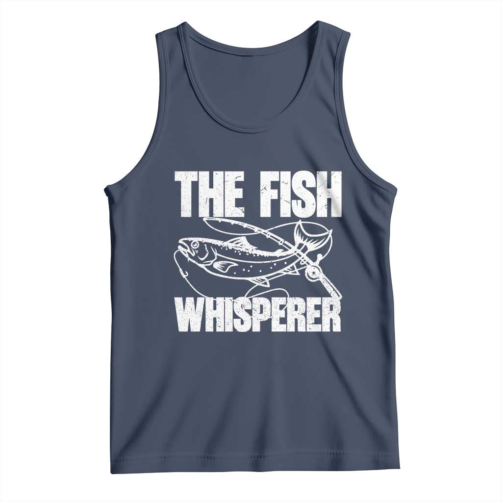Funny Fishing Tank Top The Fish Whisperer Lake Life Gift For Fishermen Dads - Wonder Print Shop