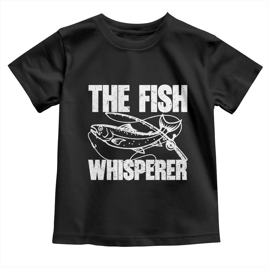 Funny Fishing Toddler T Shirt The Fish Whisperer Lake Life Gift For Fishermen Dads - Wonder Print Shop