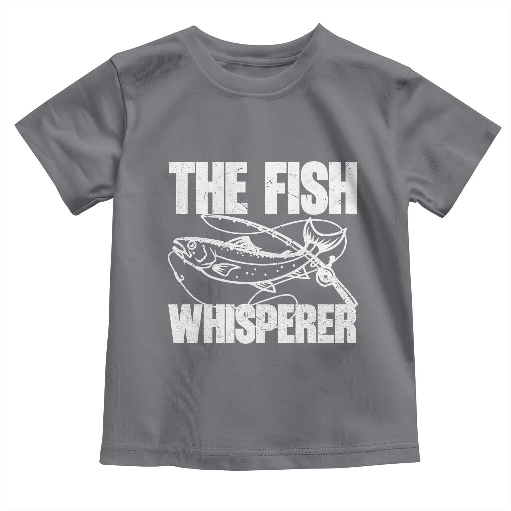 Funny Fishing Toddler T Shirt The Fish Whisperer Lake Life Gift For Fishermen Dads - Wonder Print Shop