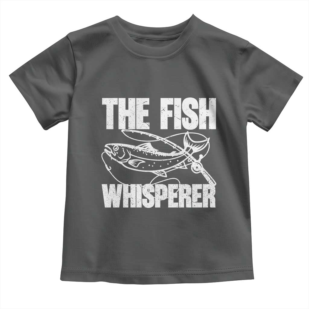 Funny Fishing Toddler T Shirt The Fish Whisperer Lake Life Gift For Fishermen Dads - Wonder Print Shop