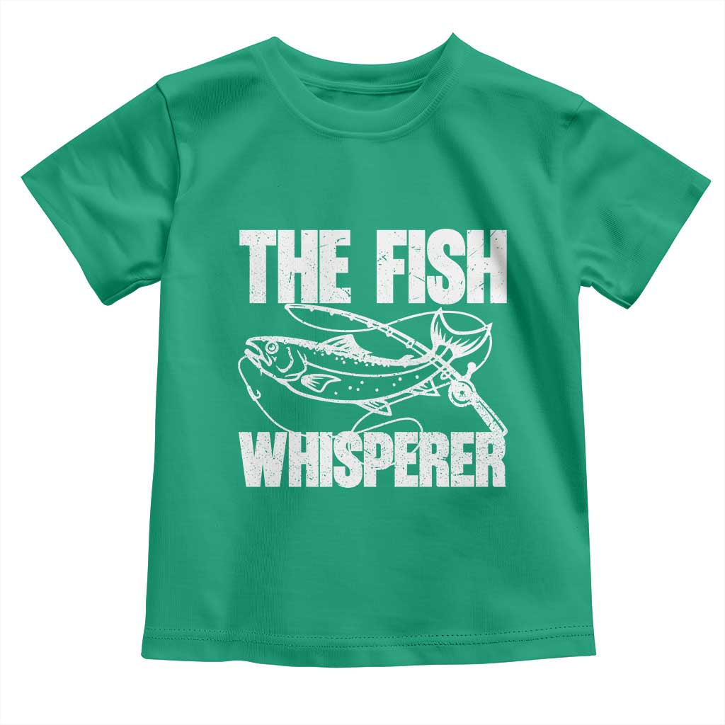 Funny Fishing Toddler T Shirt The Fish Whisperer Lake Life Gift For Fishermen Dads - Wonder Print Shop