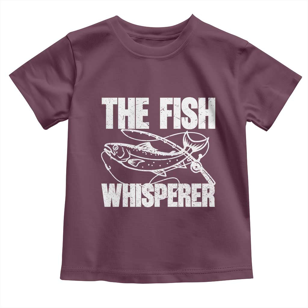 Funny Fishing Toddler T Shirt The Fish Whisperer Lake Life Gift For Fishermen Dads - Wonder Print Shop