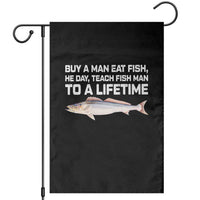 Funny Fishing Meme Garden Flag Buy A Man Eat Fish Inappropriate - Wonder Print Shop