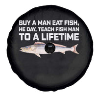 Funny Fishing Meme Spare Tire Cover Buy A Man Eat Fish Inappropriate - Wonder Print Shop