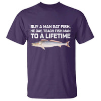 Funny Fishing Meme T Shirt Buy A Man Eat Fish Inappropriate - Wonder Print Shop