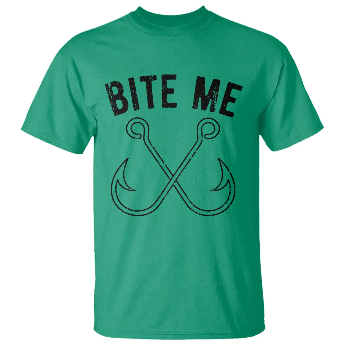 Cool Catchy Angler T Shirt Retro Bite Me Bass Fishing Fishermen