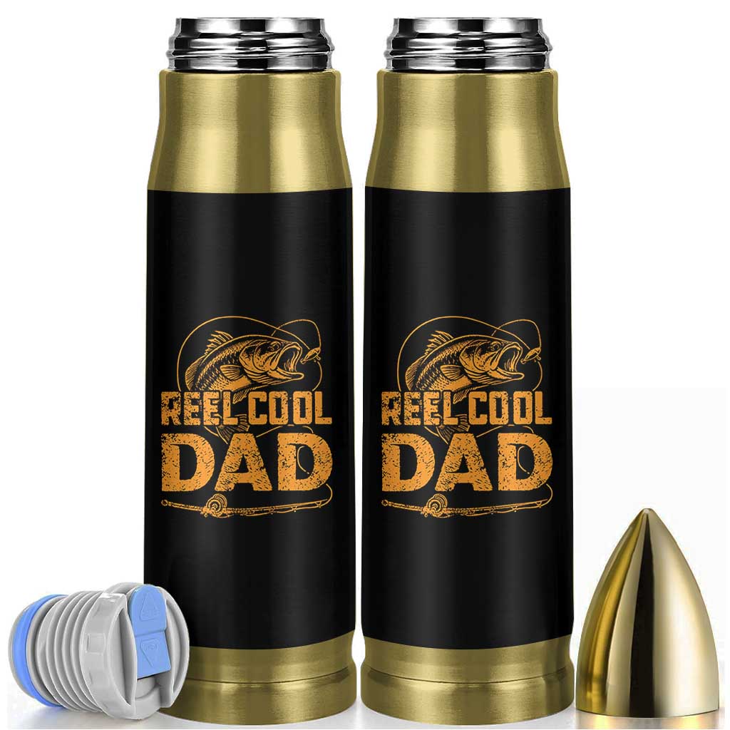 Reel Cool Dad Bullet Tumbler Funny Fishing Fisherman Fathers Day