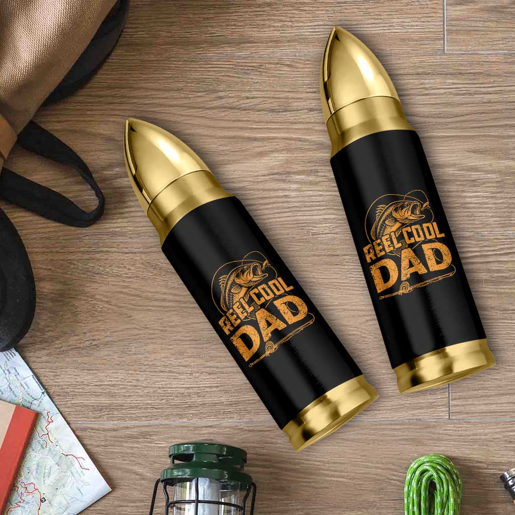 Reel Cool Dad Bullet Tumbler Funny Fishing Fisherman Fathers Day