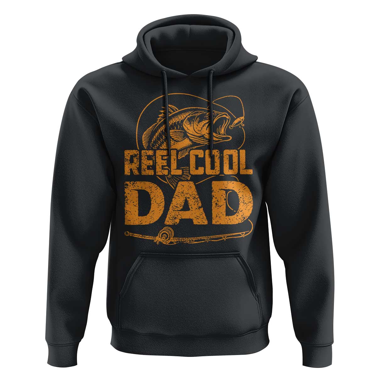 Reel Cool Dad Hoodie Funny Fishing Fisherman Fathers Day
