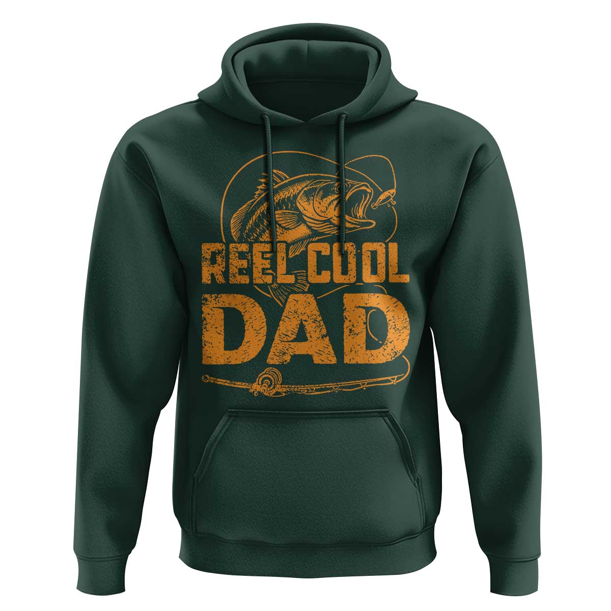 Reel Cool Dad Hoodie Funny Fishing Fisherman Fathers Day