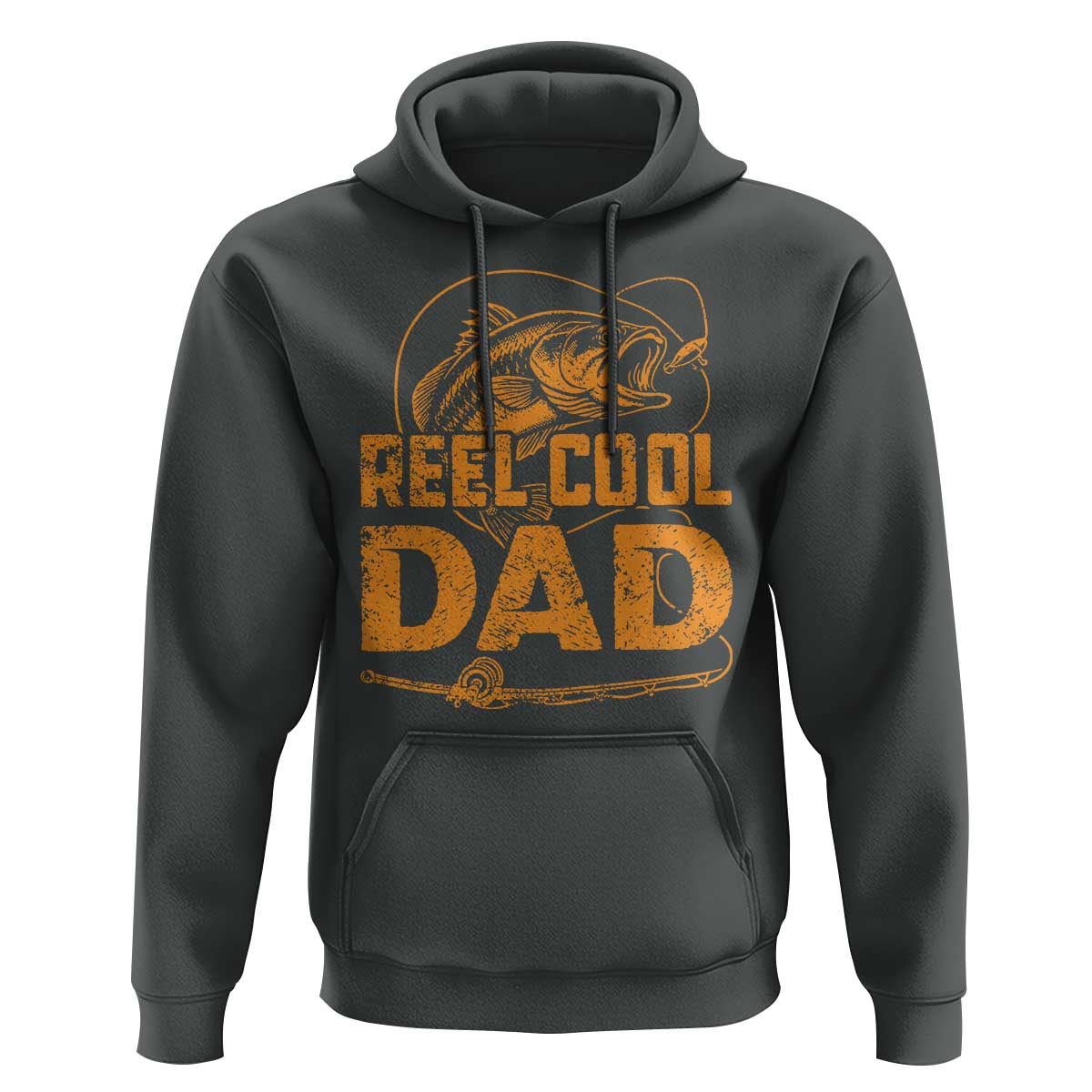 Reel Cool Dad Hoodie Funny Fishing Fisherman Fathers Day