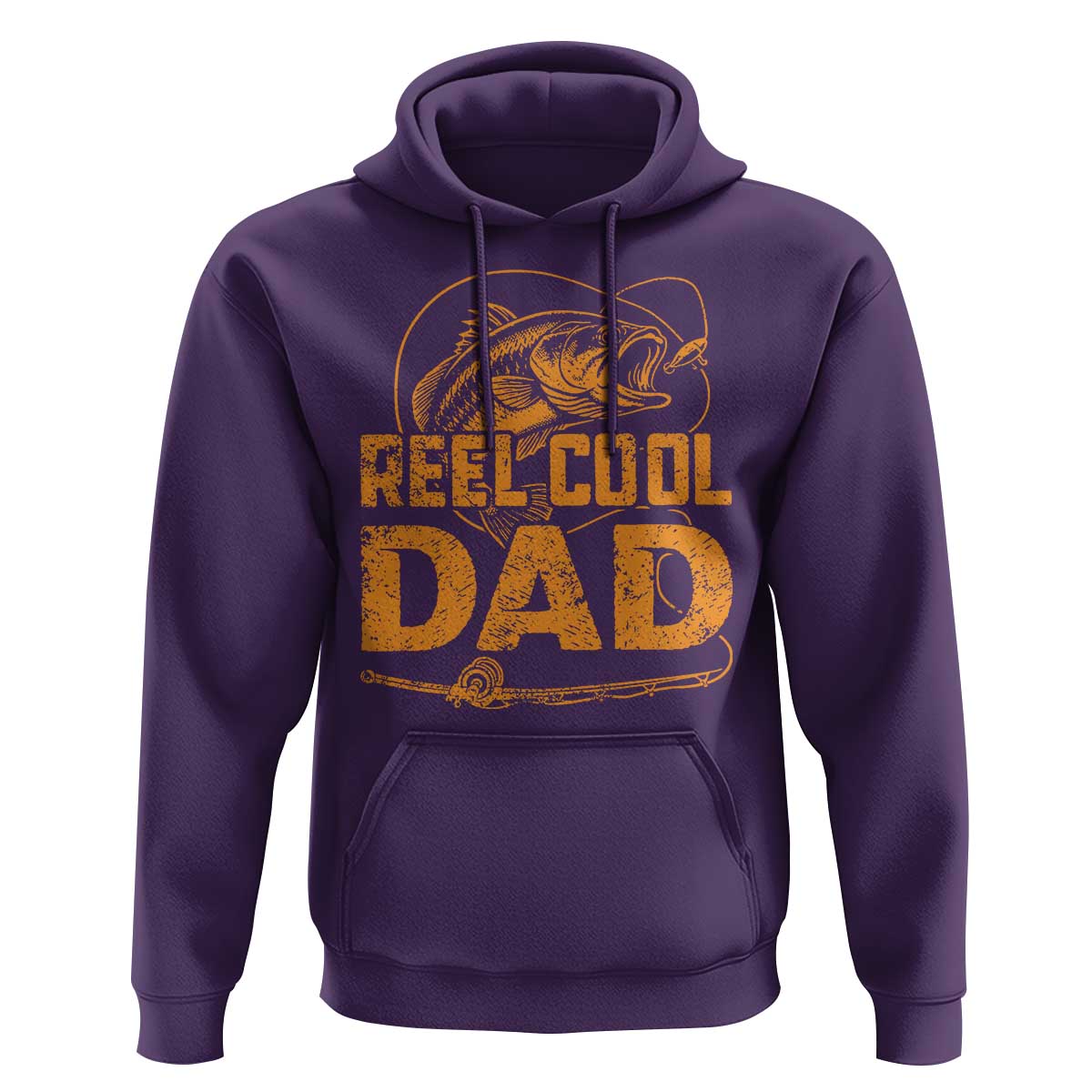 Reel Cool Dad Hoodie Funny Fishing Fisherman Fathers Day