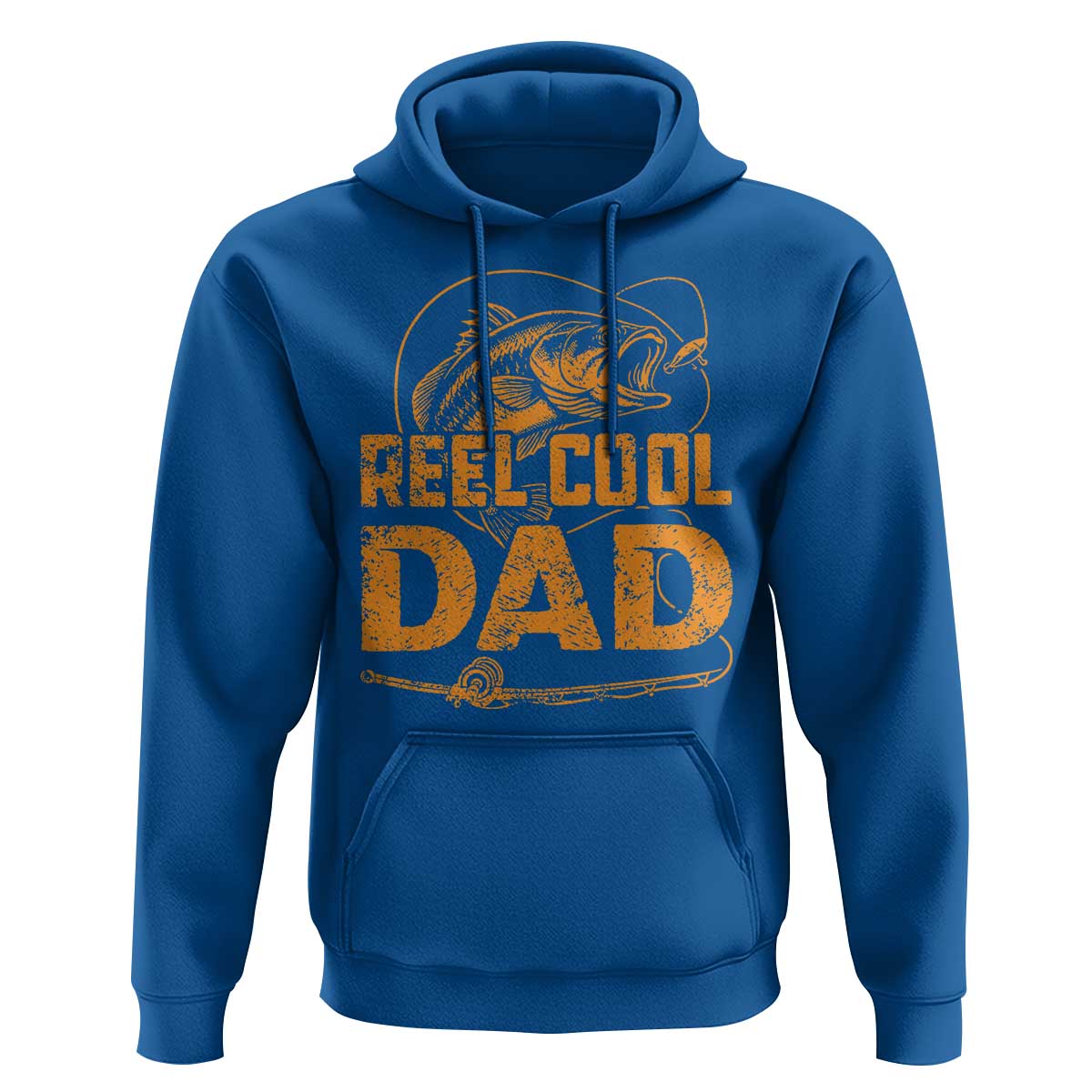 Reel Cool Dad Hoodie Funny Fishing Fisherman Fathers Day
