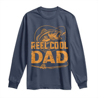 Reel Cool Dad Long Sleeve Shirt Funny Fishing Fisherman Fathers Day