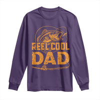 Reel Cool Dad Long Sleeve Shirt Funny Fishing Fisherman Fathers Day