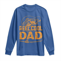Reel Cool Dad Long Sleeve Shirt Funny Fishing Fisherman Fathers Day