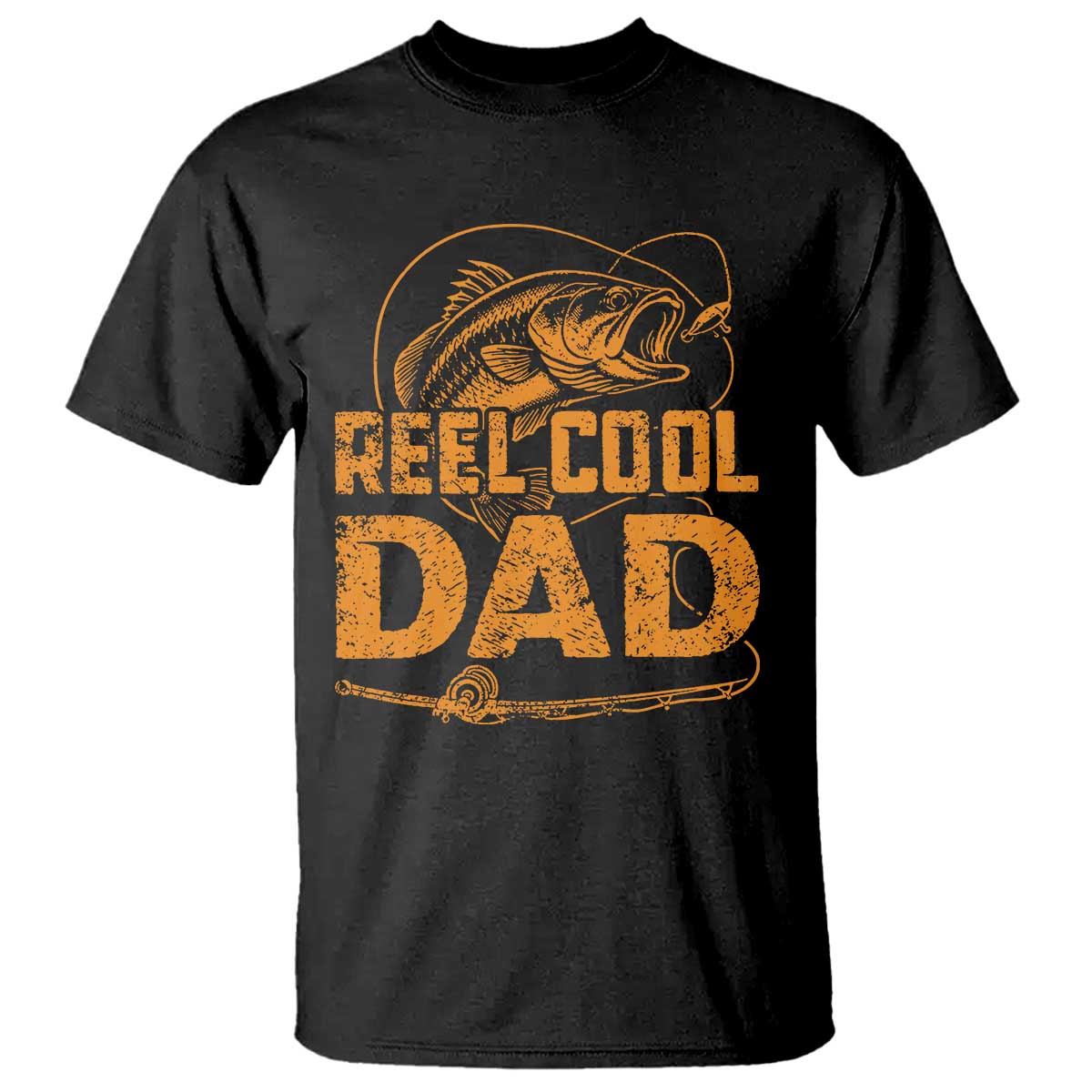Reel Cool Dad T Shirt Funny Fishing Fisherman Fathers Day