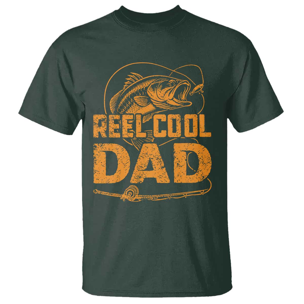 Reel Cool Dad T Shirt Funny Fishing Fisherman Fathers Day