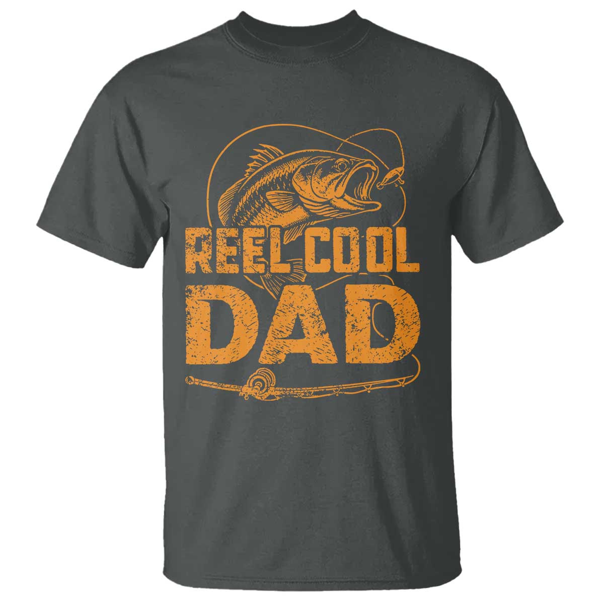 Reel Cool Dad T Shirt Funny Fishing Fisherman Fathers Day