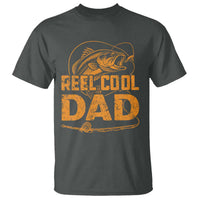 Reel Cool Dad T Shirt Funny Fishing Fisherman Fathers Day