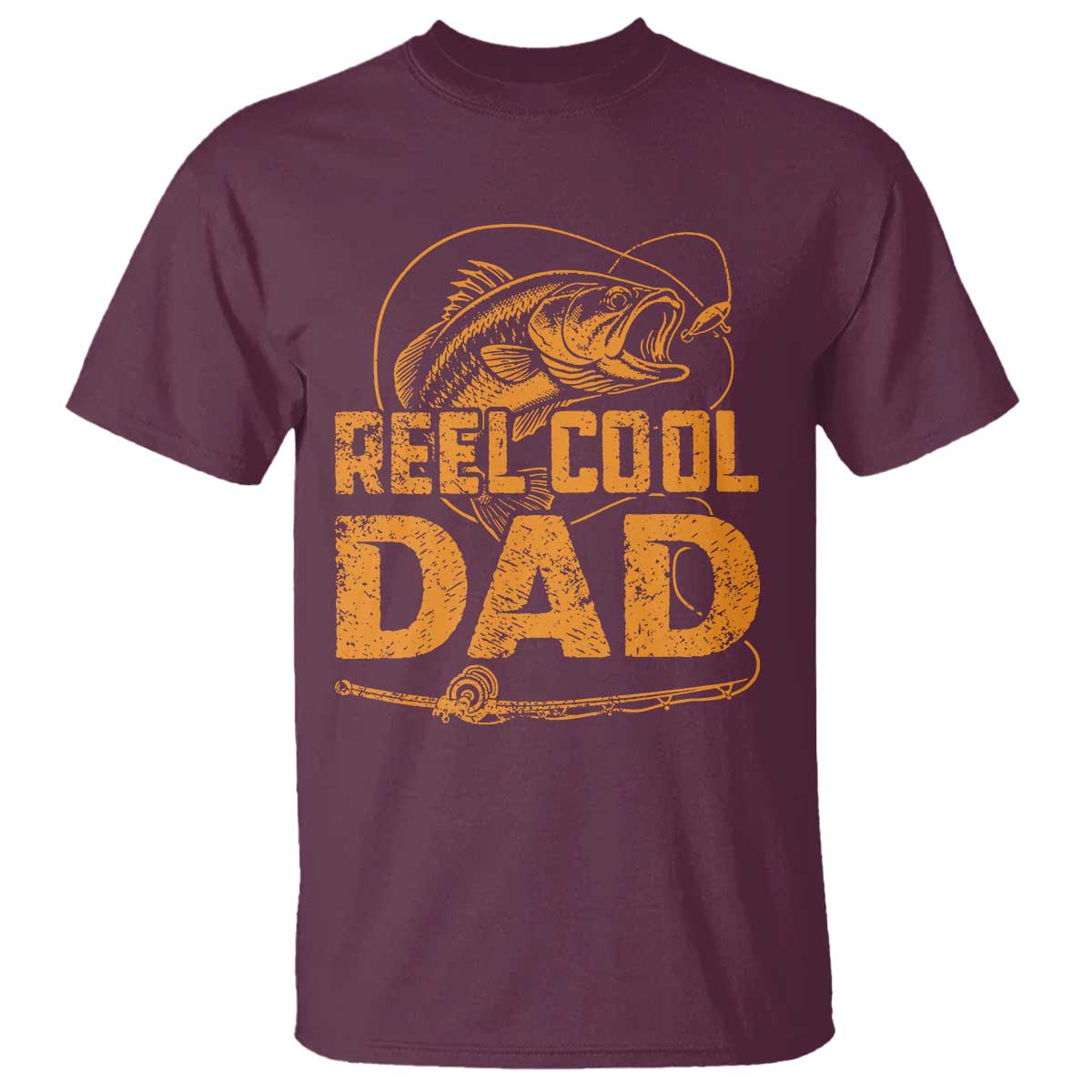 Reel Cool Dad T Shirt Funny Fishing Fisherman Fathers Day